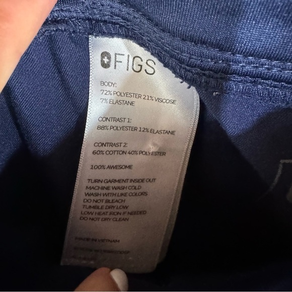 Figs Technical Collection Navy Blue Joggers Nurse Scrub Pants Healthcare - Picture 5 of 6